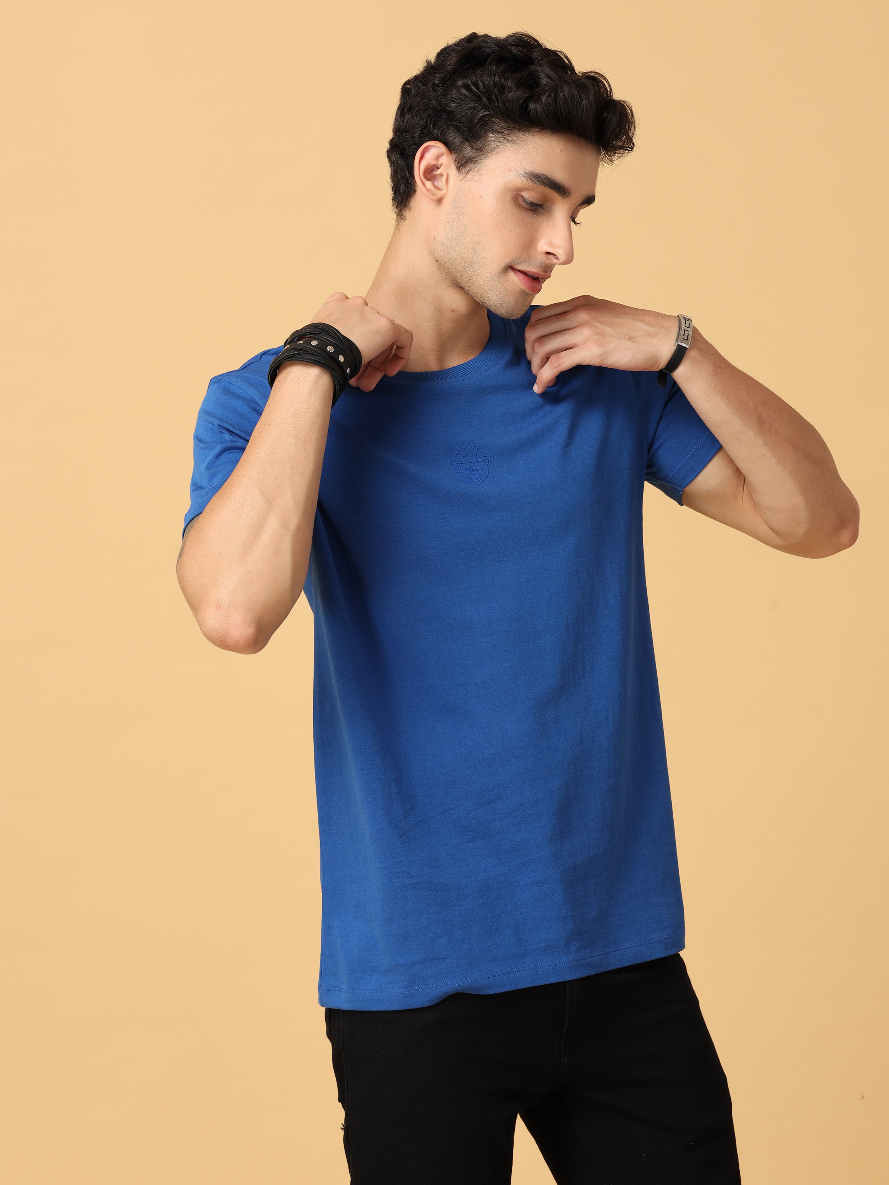 Casual T-Shirt, modern fit, Bleu