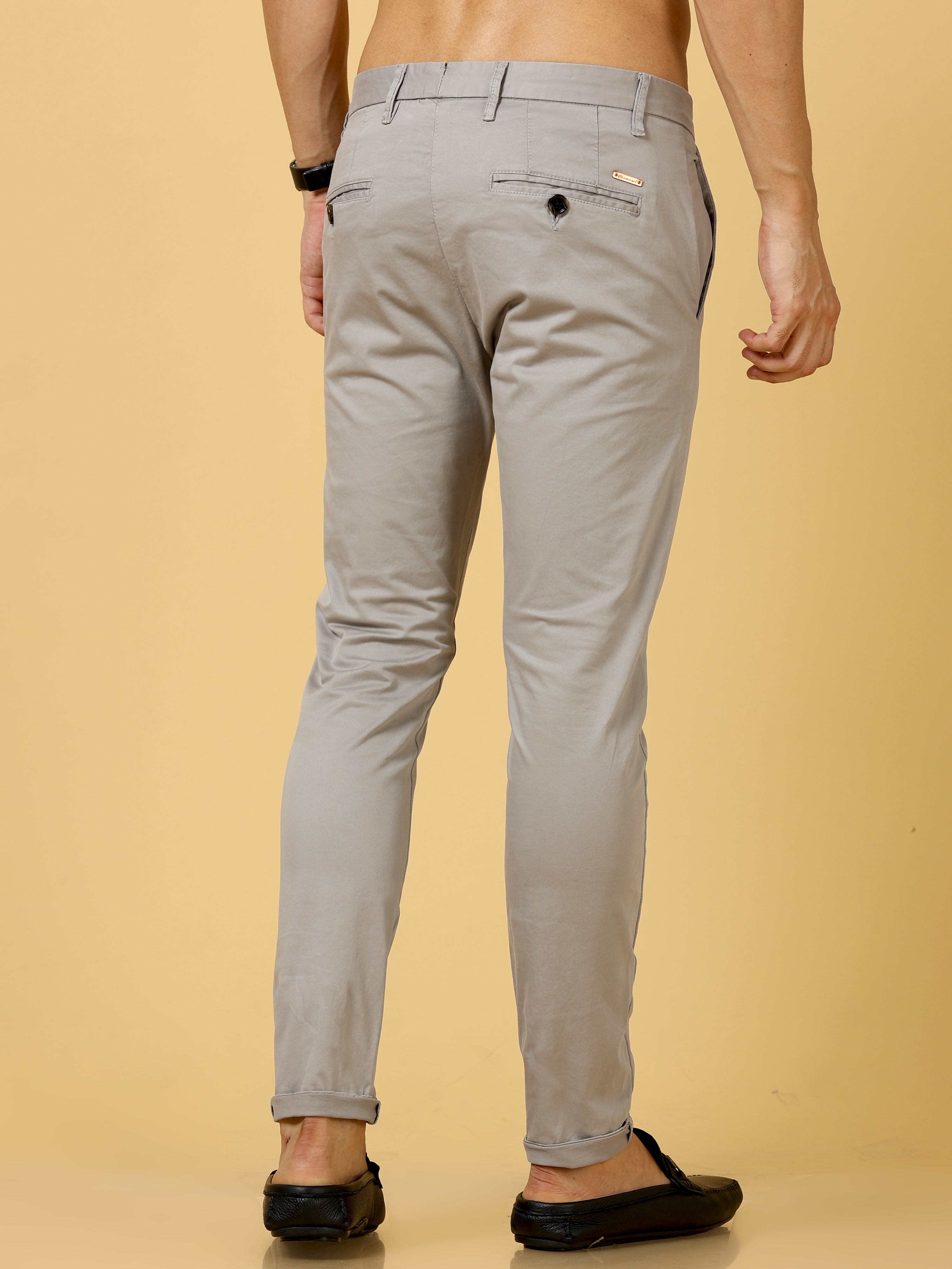 BOSS - Regular-fit trousers in patterned stretch cotton